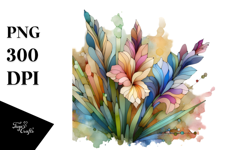 Wooden Stained Gladiolus, Transparent PNG