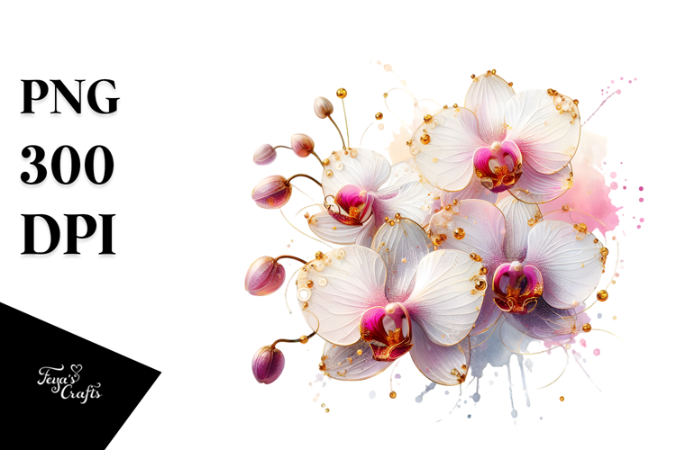 Orchid Clipart Image 17