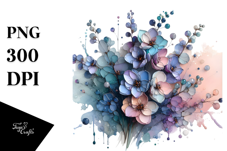 Glossy Delphinium Made of , Transparent PNG