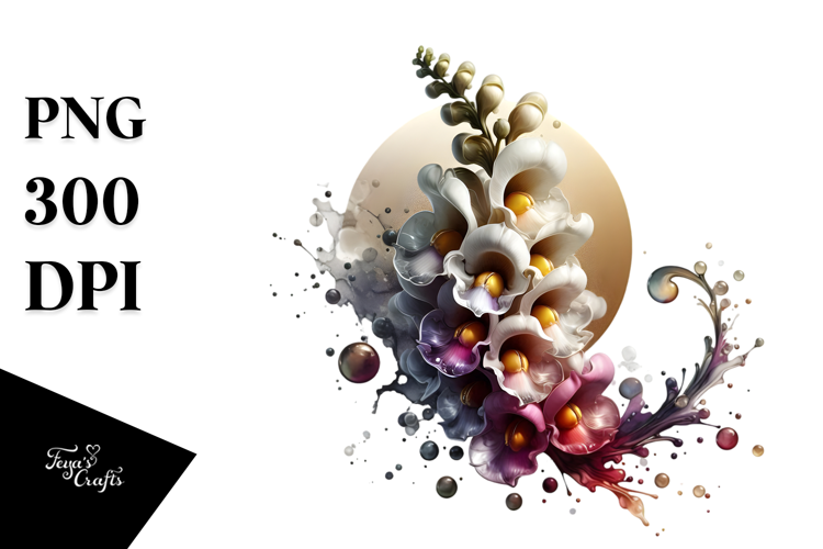 y Snapdragon with Golden Insertions, PNG