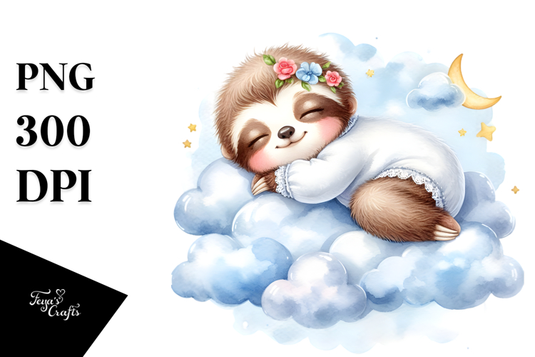 Sloth Clipart Image 15