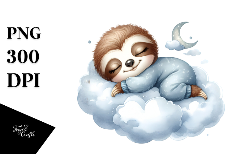 Sloth Clipart Image 13