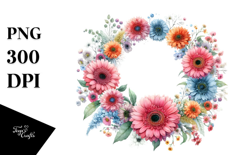 Vibrant Gerbera Image, High-Res PNG example image 1