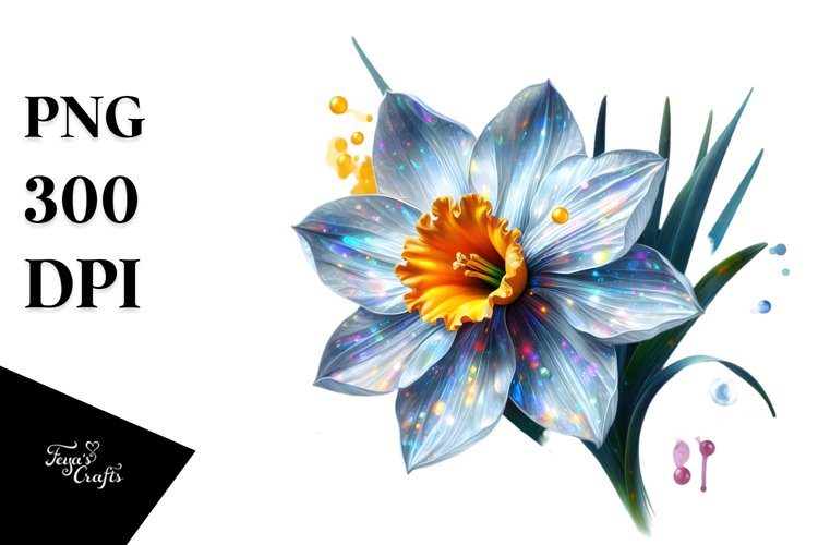 Shiny Glossy Narcissus | Clipart