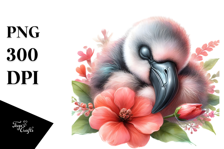 Cute Flamingo Clipart Image 22