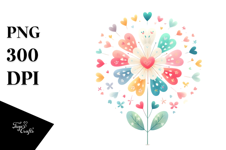 Pastel Watercolor Flower Png Image 19