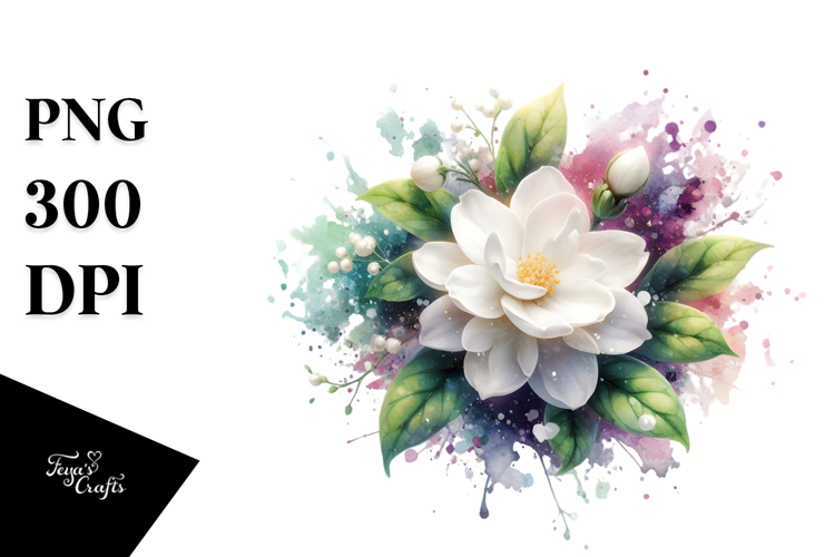 Jasmine Watercolor PNG