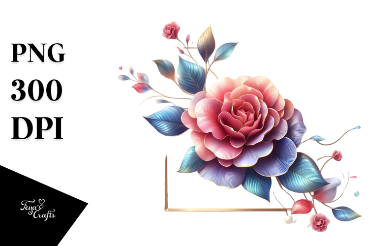 Abstract Shiny Camellia PNG