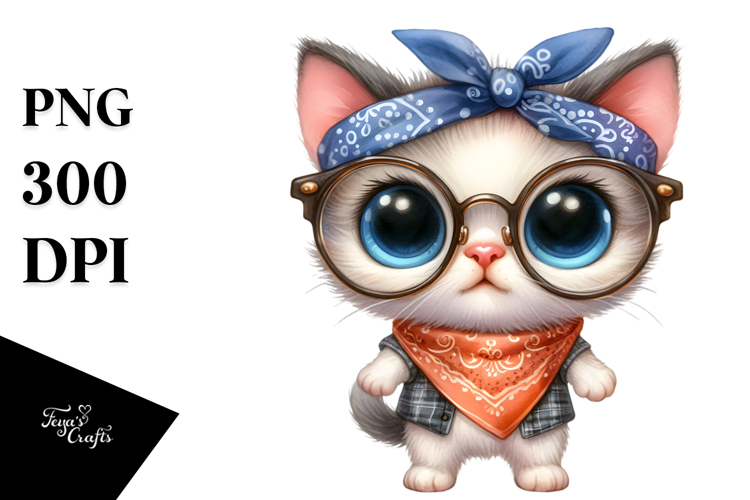 Expressive Baby Cat Clipart