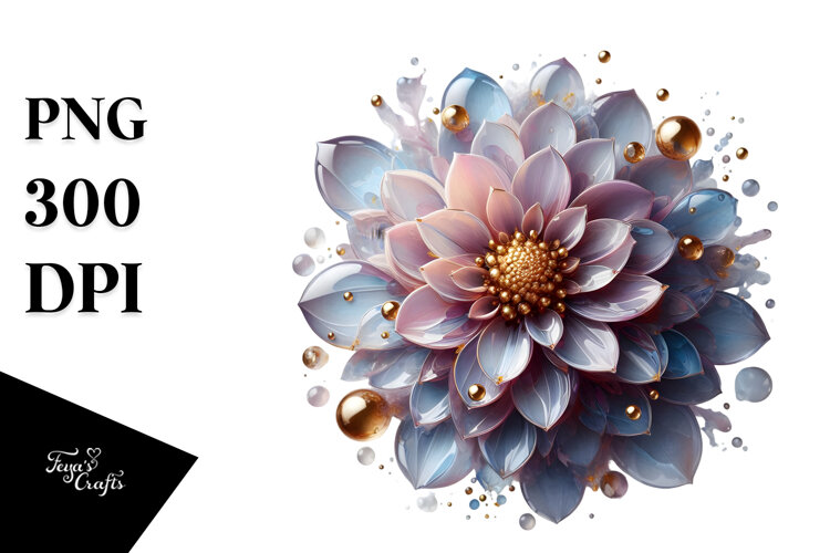 Abstract Dahlia, PNG example image 1
