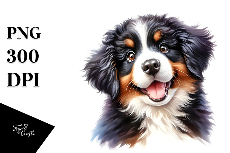 Happy Bernese Mountain Dog Sublimation