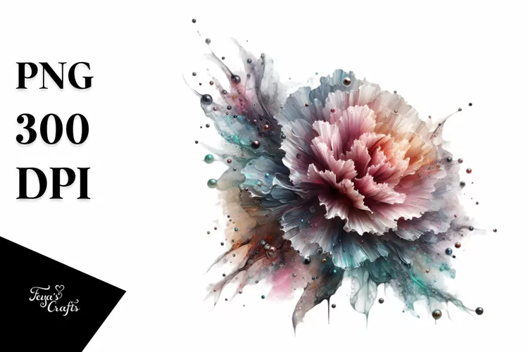 Abstract Carnation Splash | Sublimation