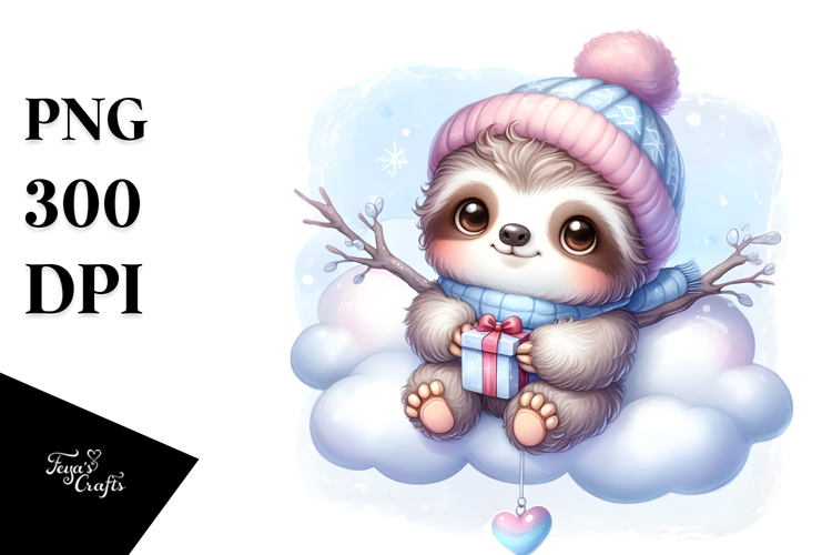 Sloth Clipart Image 12