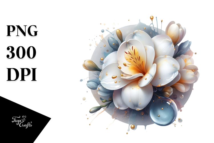 Abstract Freesia PNG