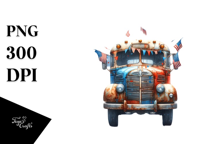 Vintage Rusted Bus with Confetti, 20 oz Tumbler