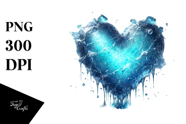 Blue Heart Clipart Image 15