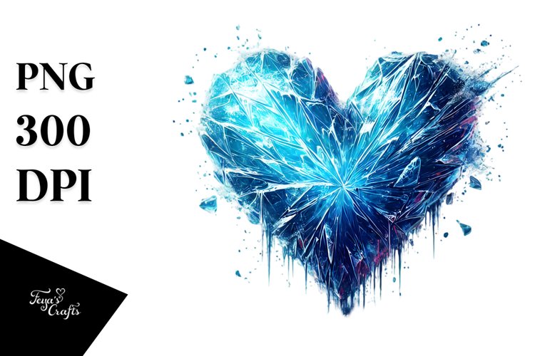 Blue Heart Clipart Image 14
