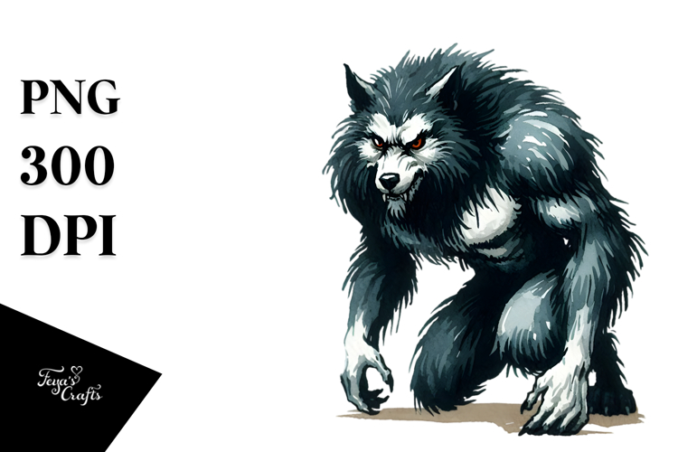Werewolf Clipart Image 20