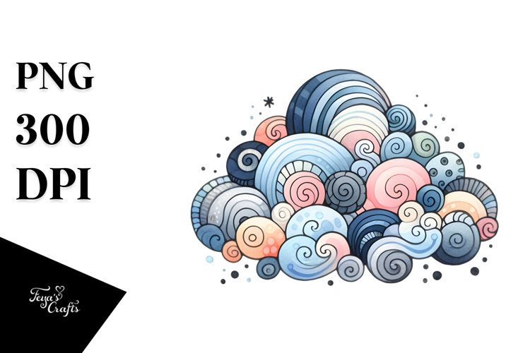 Whimsical Cloud, PNG