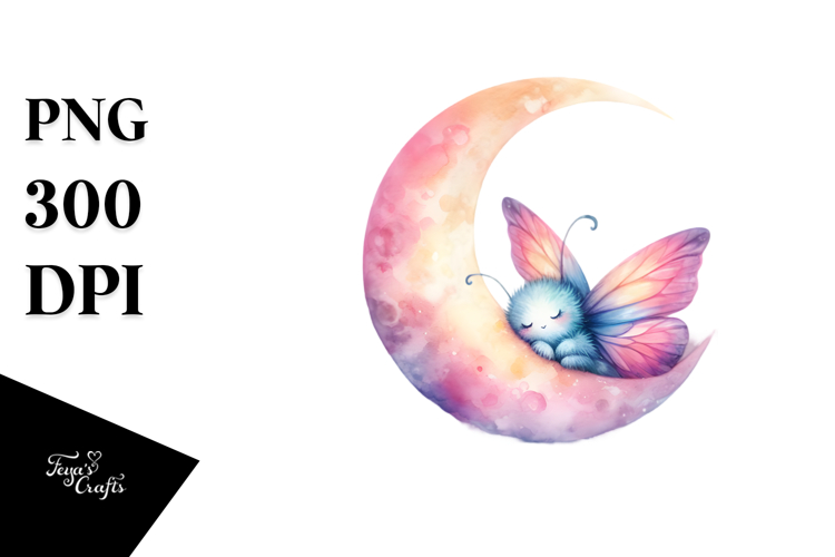 Cute Moon Clipart Image 18