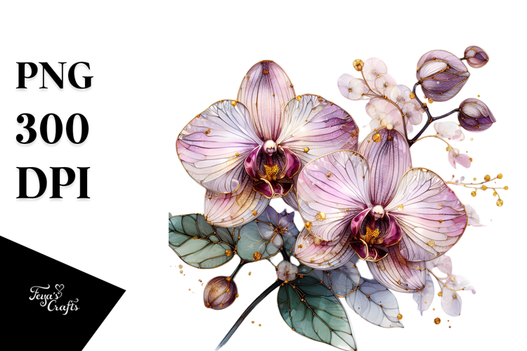 Orchid Clipart Image 13
