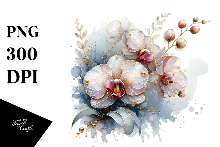 Orchid Clipart Image 11