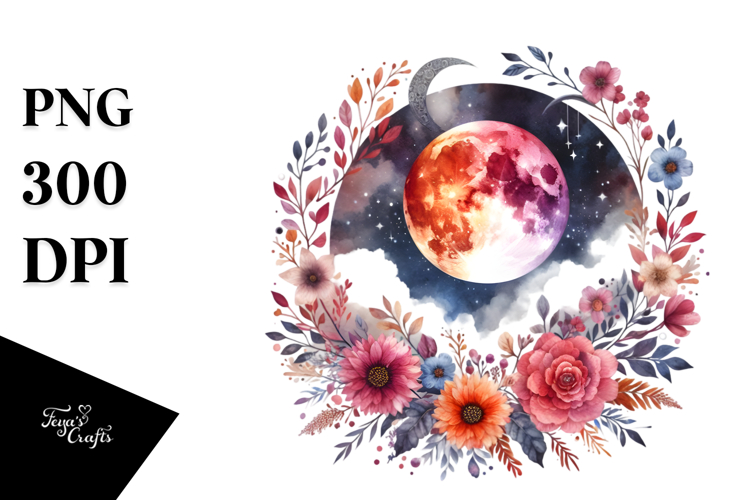 Boho Flowers Clipart Image 24