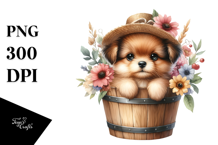 Cute Baby Dog PNG