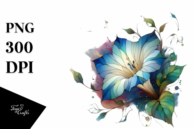 Abstract Morning Glory PNG