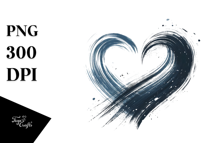 Heart with Wings and Fire PNG