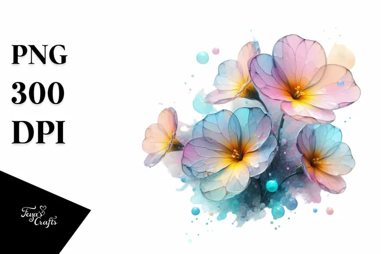 Abstract Transparent Primrose PNG