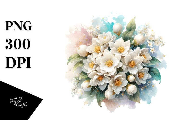 Jasmine Floral Artwork example image 1