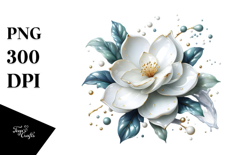 Abstract y Gardenia PNG example image 1