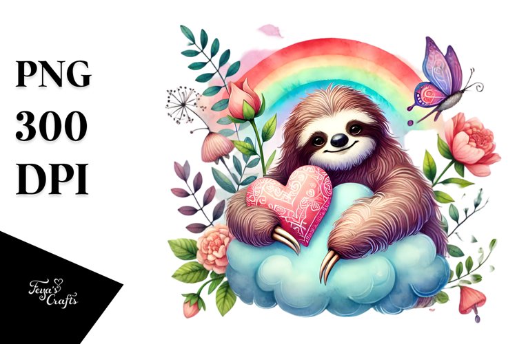 Sloth Clipart Image 23