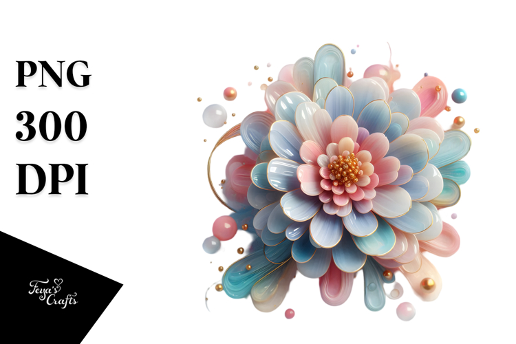 Glossy Zinnia PNG