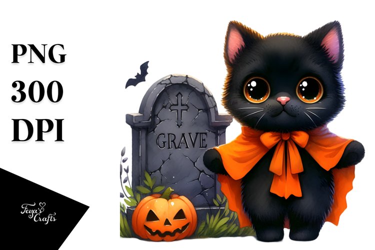 Black Cat Clipart Image 10