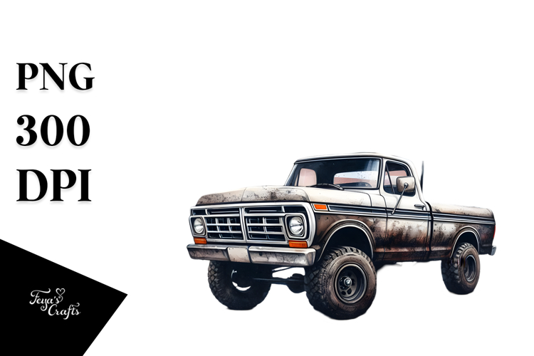 Vintage Dirty Pickup Truck, 20 oz Tumbler
