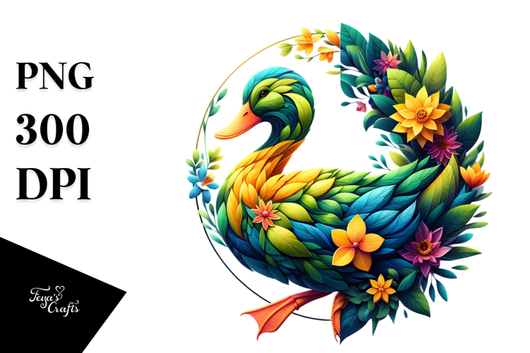 Vibrant Abstract Duck, 20 oz Tumbler