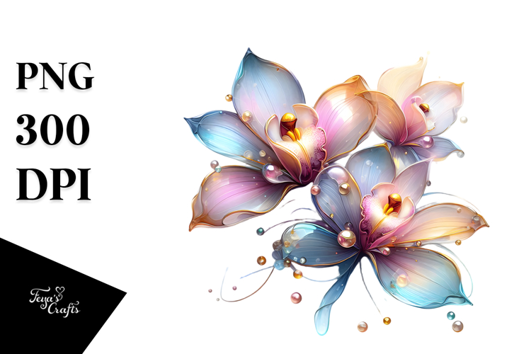 Orchid Clipart Image 9