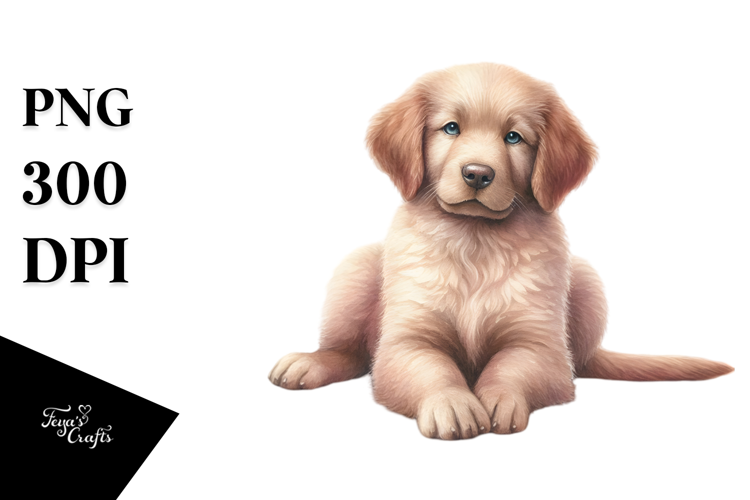 Watercolor Chesapeake Bay Retriever, PNG