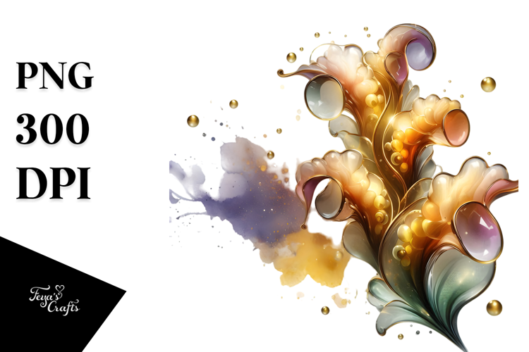 Abstract Glossy Snapdragon PNG