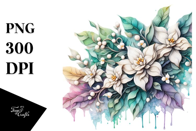 Flower Sticker Png Image 8