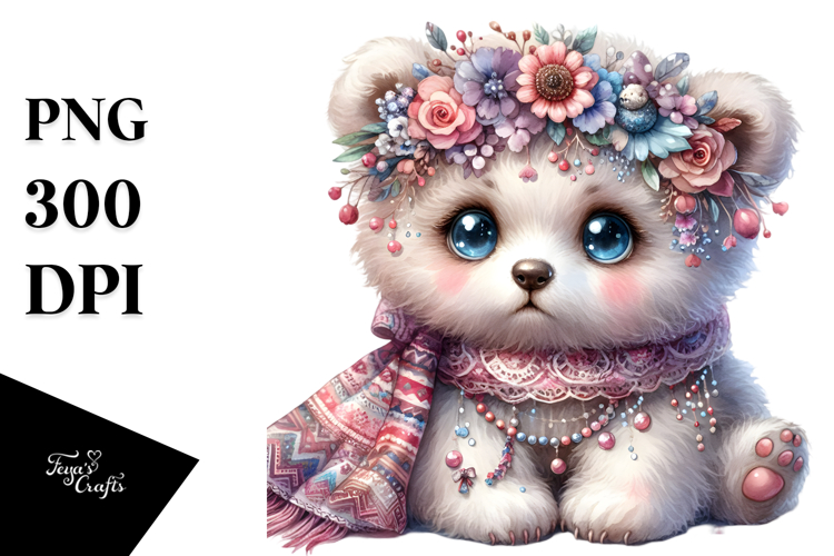Cute Baby Bear PNG