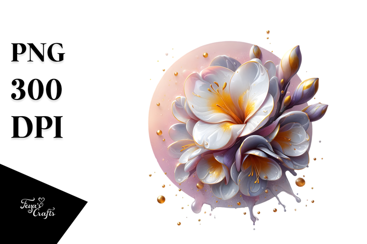Glossy Freesia PNG