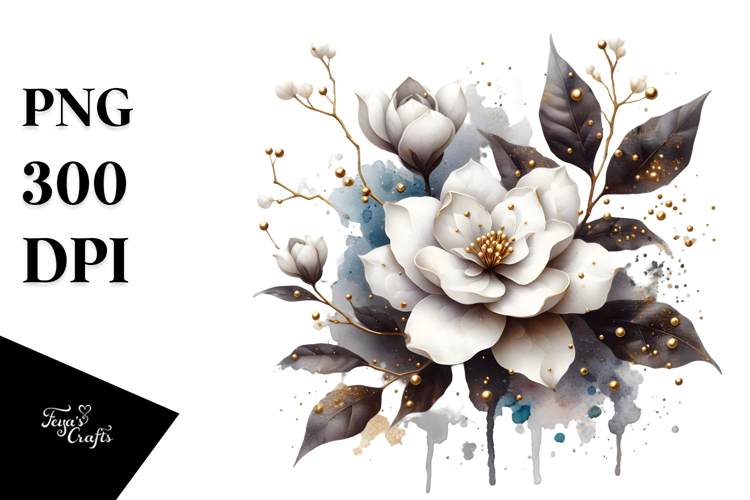 Gardenia Material Splash, PNG