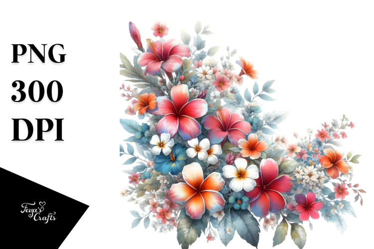 Hawaiian Flower Clipart Image 6