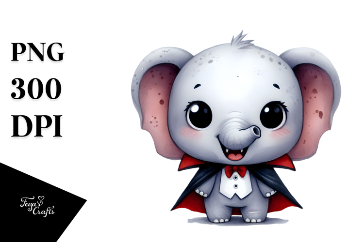 Cute Vampire Clipart Image 6