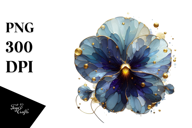 Abstract Pansy Material PNG example image 1