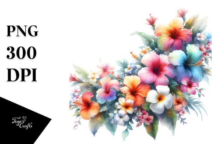 Watercolor Flowers Png Image 15