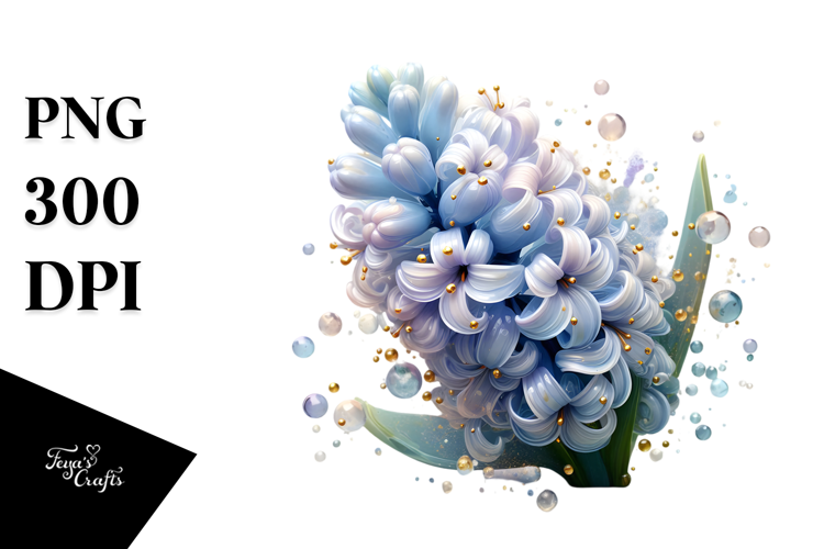 Abstract y Hyacinth with Golden Insertions PNG